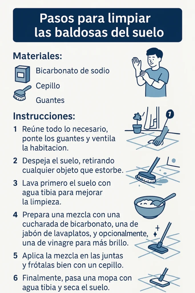 Como limpiar las juntas del suelo