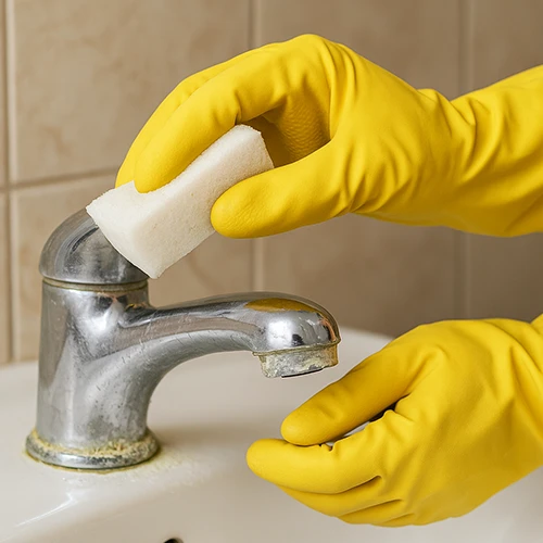 Cómo eliminar la cal del baño